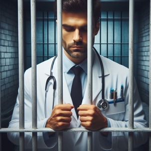 Doctor behind bars