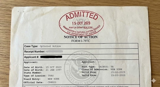 document stamped admitted